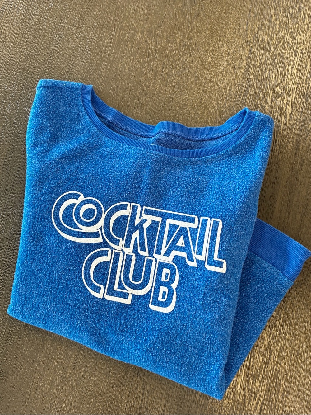 Buddy Love Blue Heart Graphic Pullover